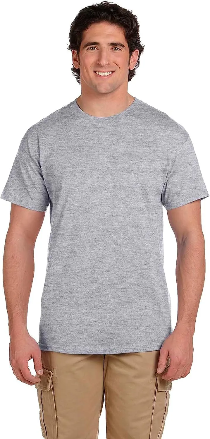 Fruit of the Loom Men's Eversoft Cotton Short Sleeve Pocket T-Shirts, Breathable & Tag Free