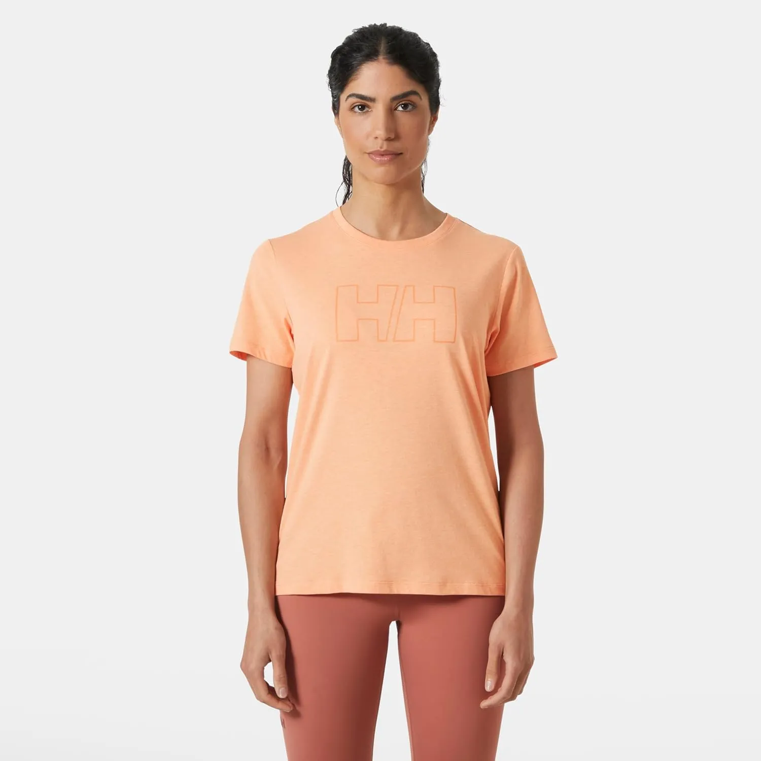 Helly-Hansen HH Tech Logo T-Shirt for Women, Lightweight Sweatshirt, Breathable, Quick-Dry Fabric, Casual Activewear