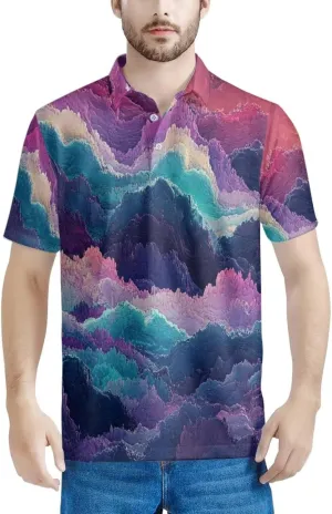 HUGS IDEA Retro Men's Casual Shirt Skull Short Sleevee T-Shirts