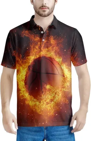 HUGS IDEA Retro Men's Casual Shirt Skull Short Sleevee T-Shirts