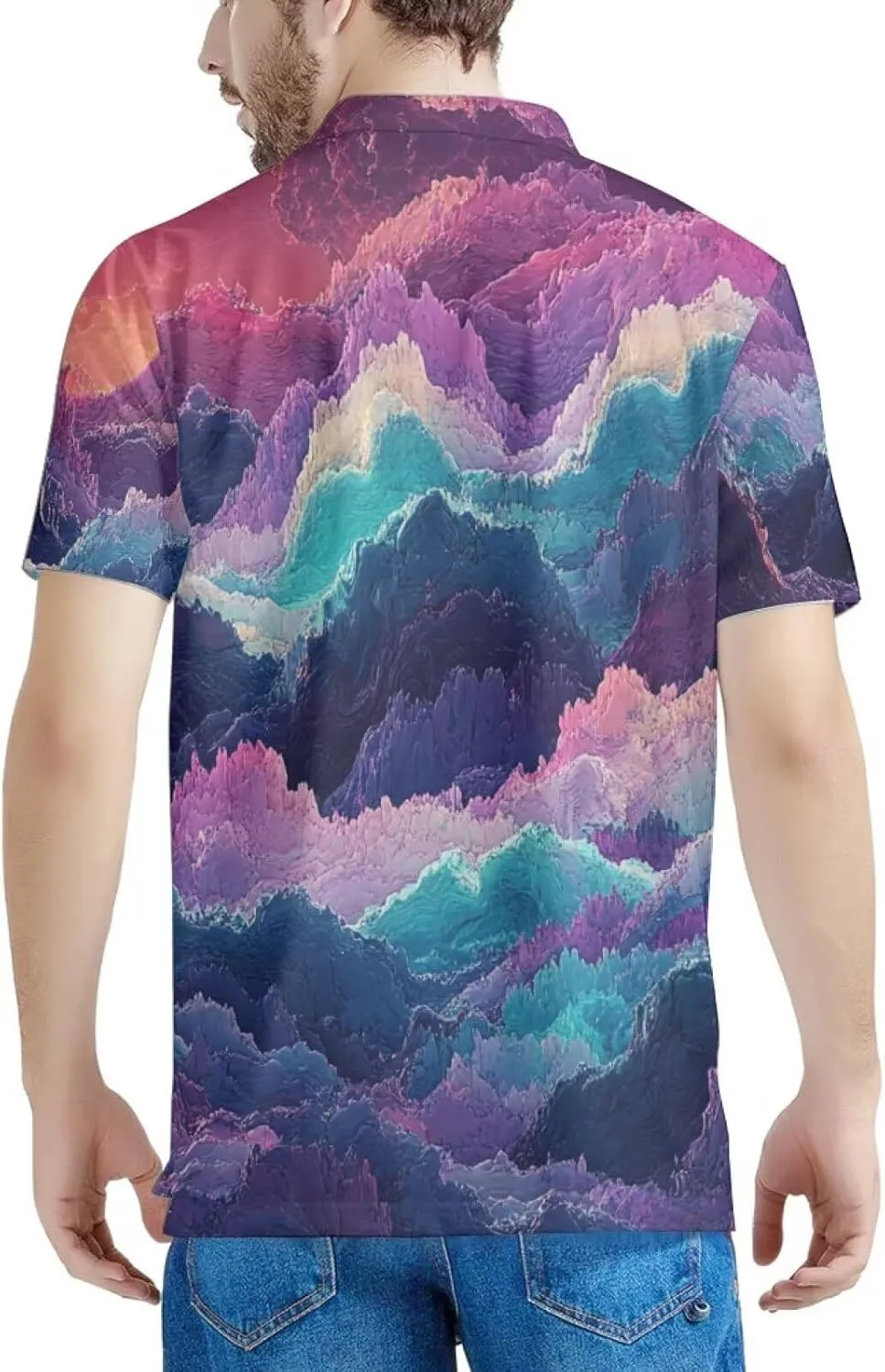 HUGS IDEA Retro Men's Casual Shirt Skull Short Sleevee T-Shirts