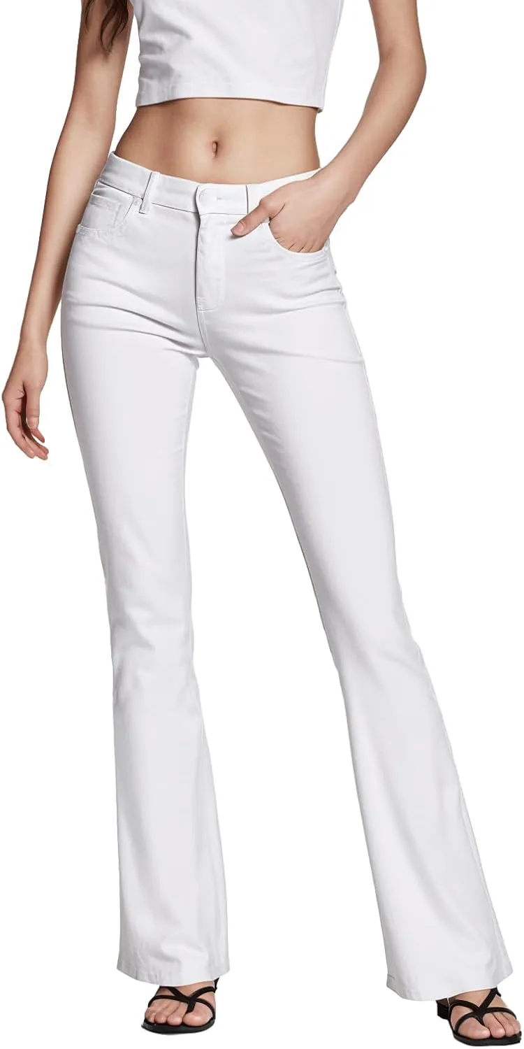 Hybrid & Company Womens Hyper Ultra Stretch Comfy Boot Cut Leg Flare Work Casual Pants