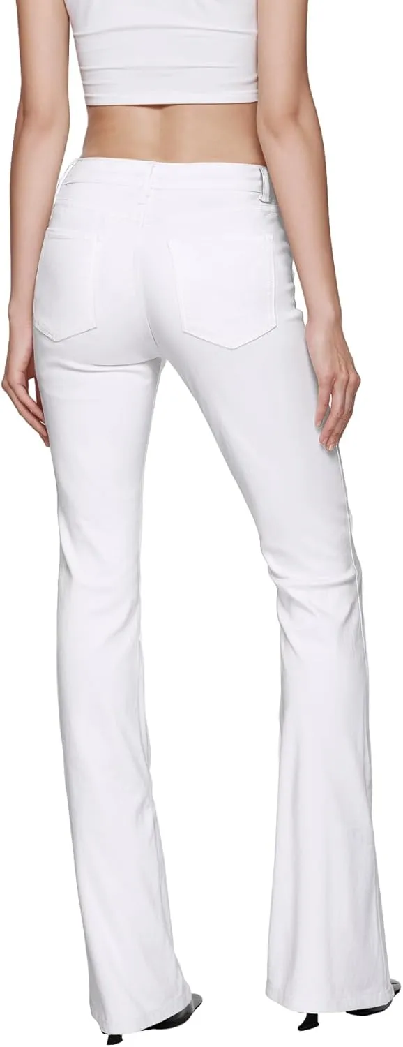 Hybrid & Company Womens Hyper Ultra Stretch Comfy Boot Cut Leg Flare Work Casual Pants