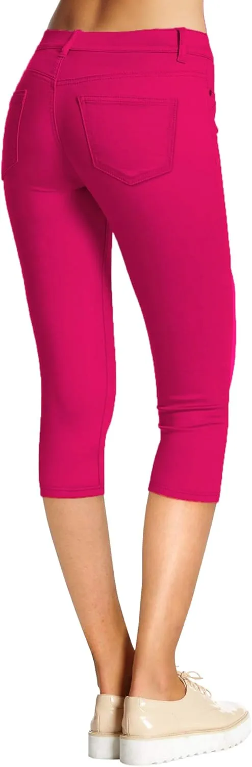 Hybrid & Company Womens Hyper Ultra Stretch Comfy Skinny Leg Work Casual Pants