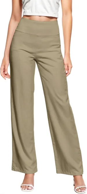 Hybrid & Company Womens Super Comfy Millennium Wide Leg Pants