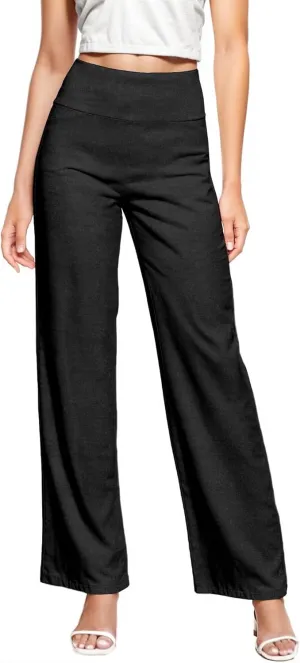 Hybrid & Company Womens Super Comfy Millennium Wide Leg Pants