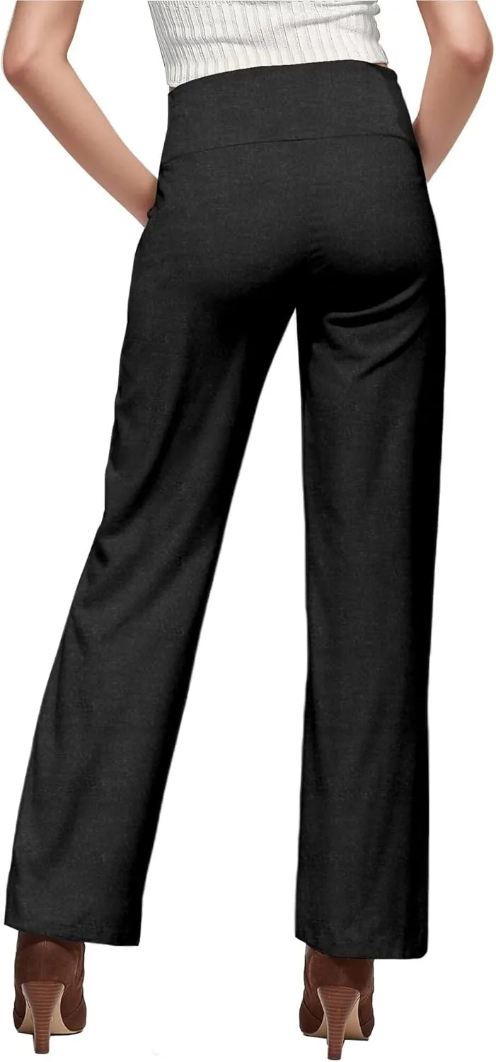 Hybrid & Company Womens Super Comfy Millennium Wide Leg Pants