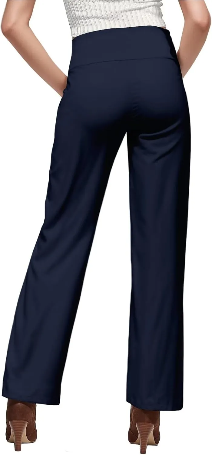 Hybrid & Company Womens Super Comfy Millennium Wide Leg Pants
