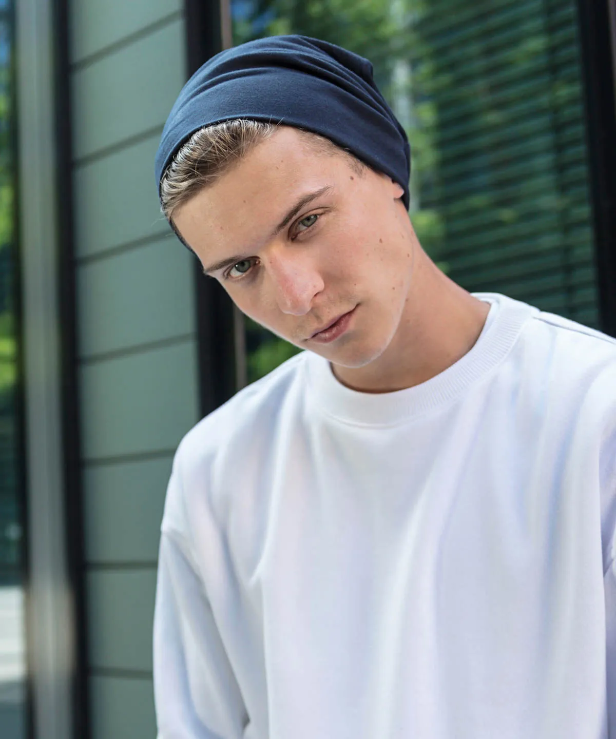 Jersey beanie | Navy
