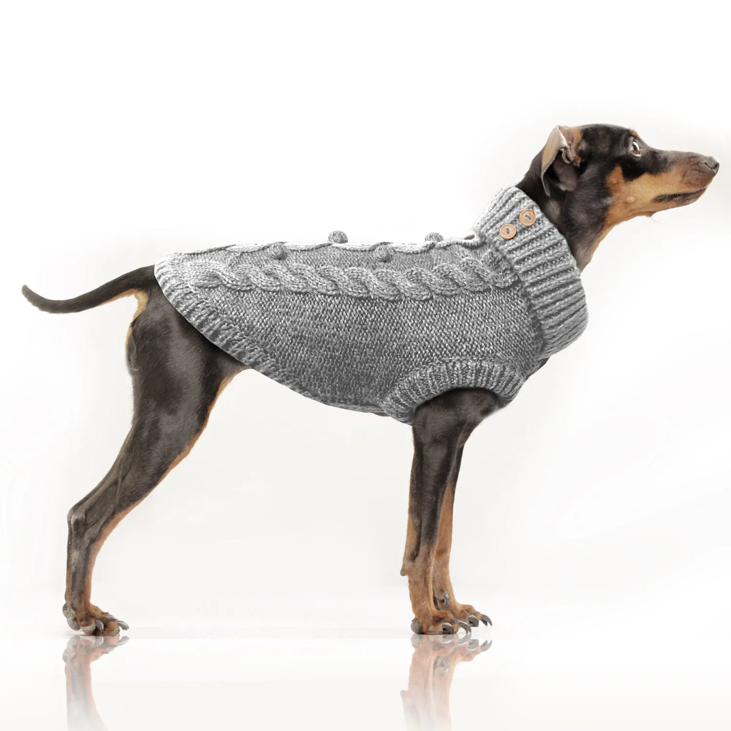 keelan sweater - grey bully and dachshund sizes too!
