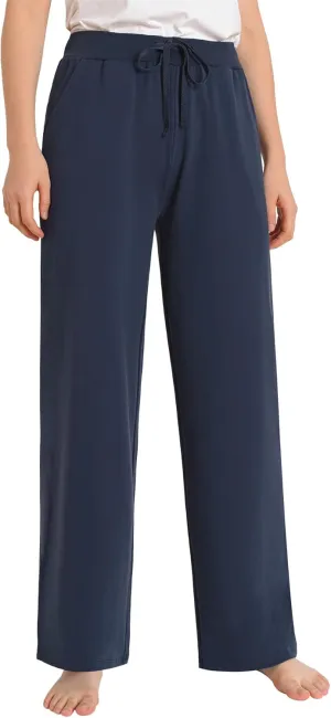 Latuza Women's Comfy Cotton Wide Leg Lounge Pants Loose Fit