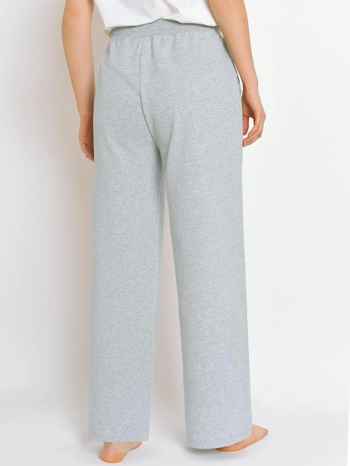 Latuza Women's Comfy Cotton Wide Leg Lounge Pants Loose Fit