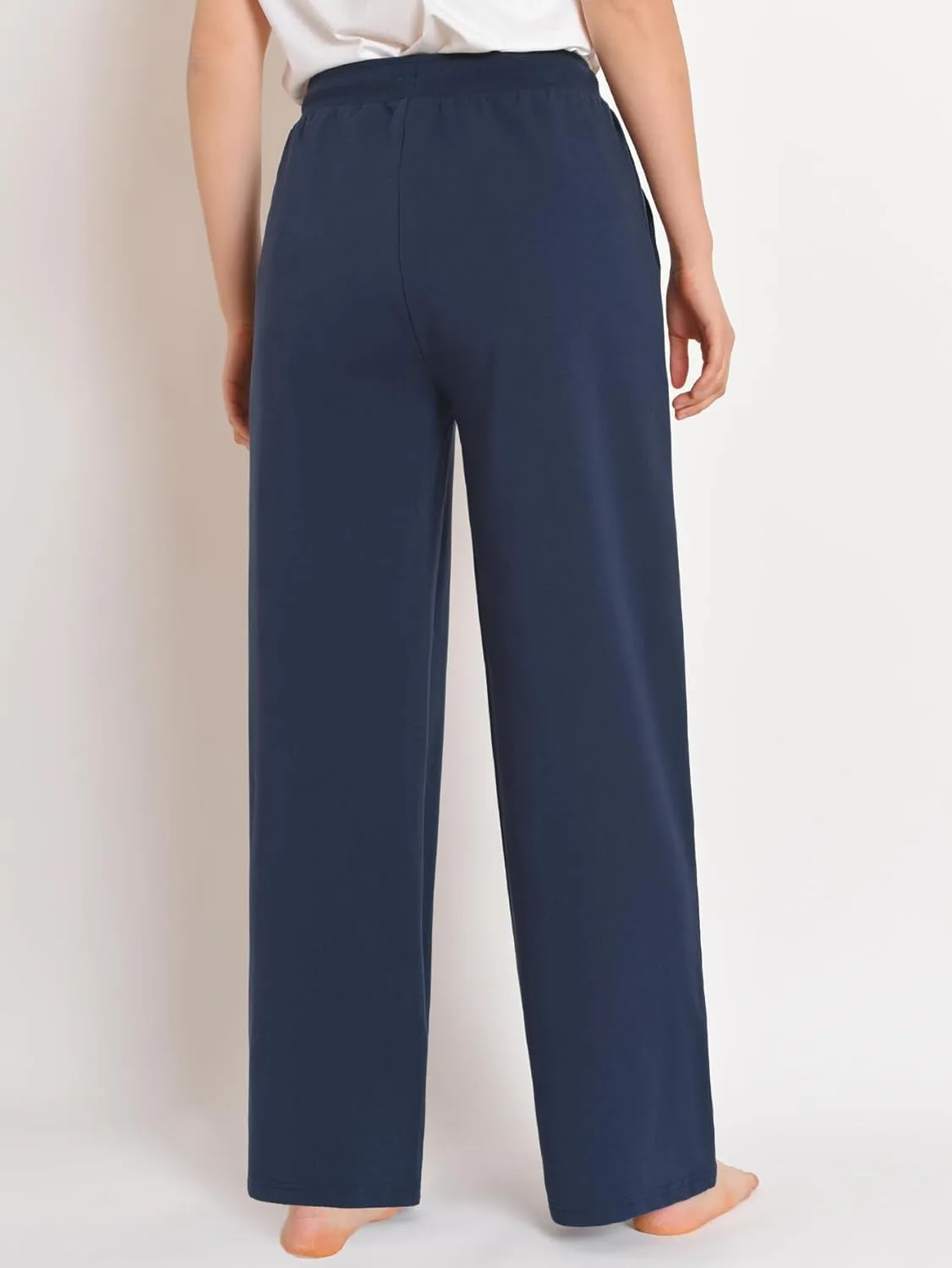 Latuza Women's Comfy Cotton Wide Leg Lounge Pants Loose Fit