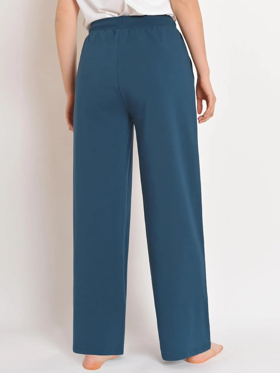 Latuza Women's Comfy Cotton Wide Leg Lounge Pants Loose Fit