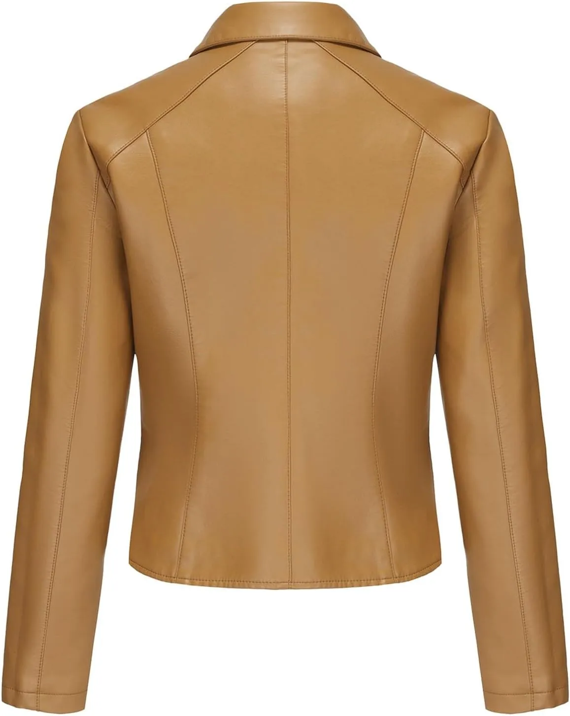 Leather Clothes Fashion Thin Coat Shirts for Girls Women's Leather Jacket Cardigan Button