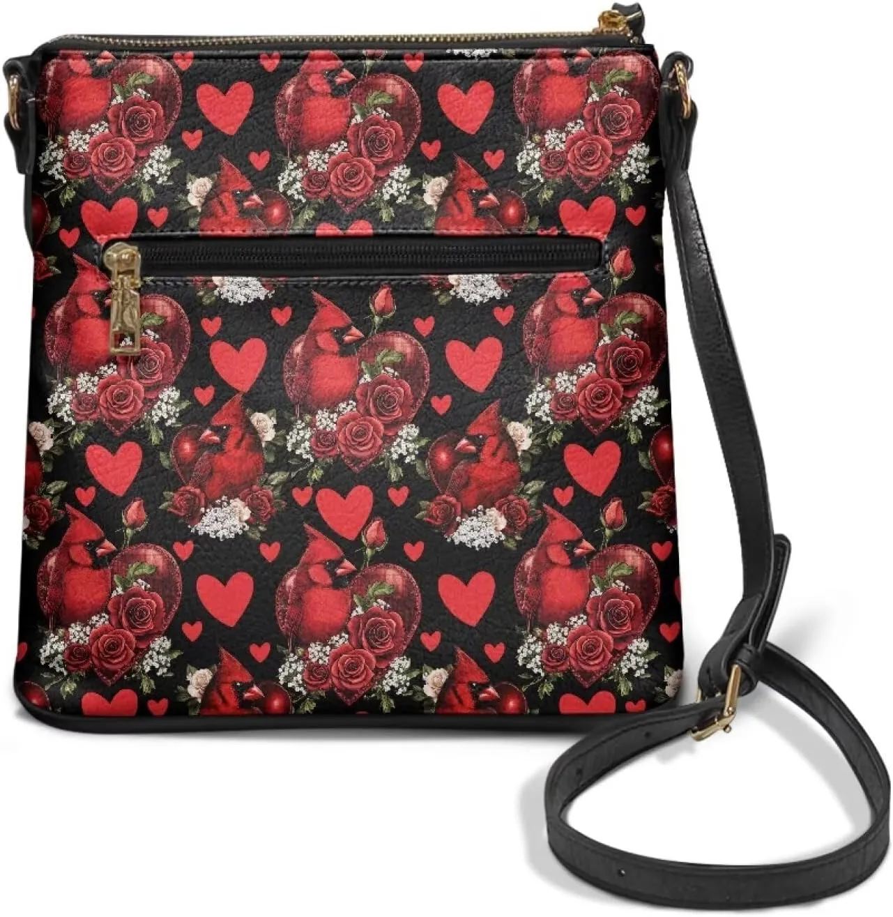 Leather Shoulder Bag with Smooth Zipper for Women Ladies Daily Use