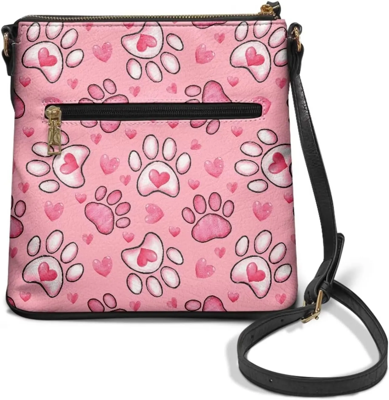 Leather Shoulder Bag with Smooth Zipper for Women Ladies Daily Use