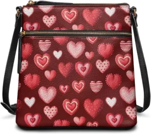Leather Shoulder Bag with Smooth Zipper for Women Ladies Daily Use