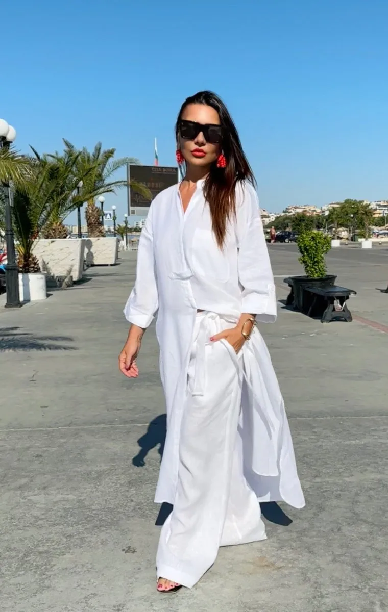Linen Wrap Pants NASY