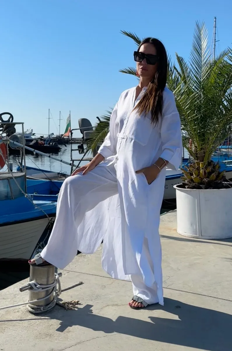 Linen Wrap Pants NASY
