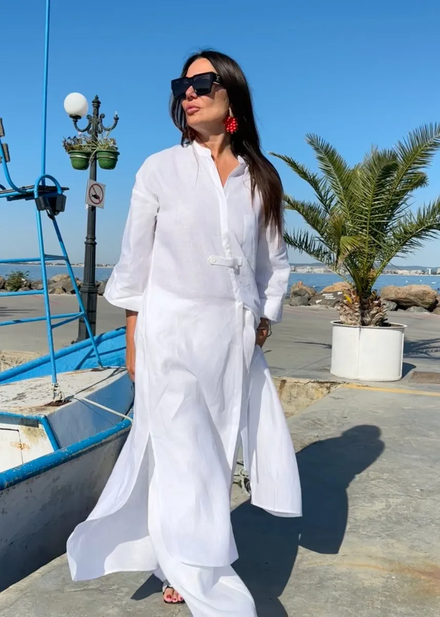 Linen Wrap Pants NASY