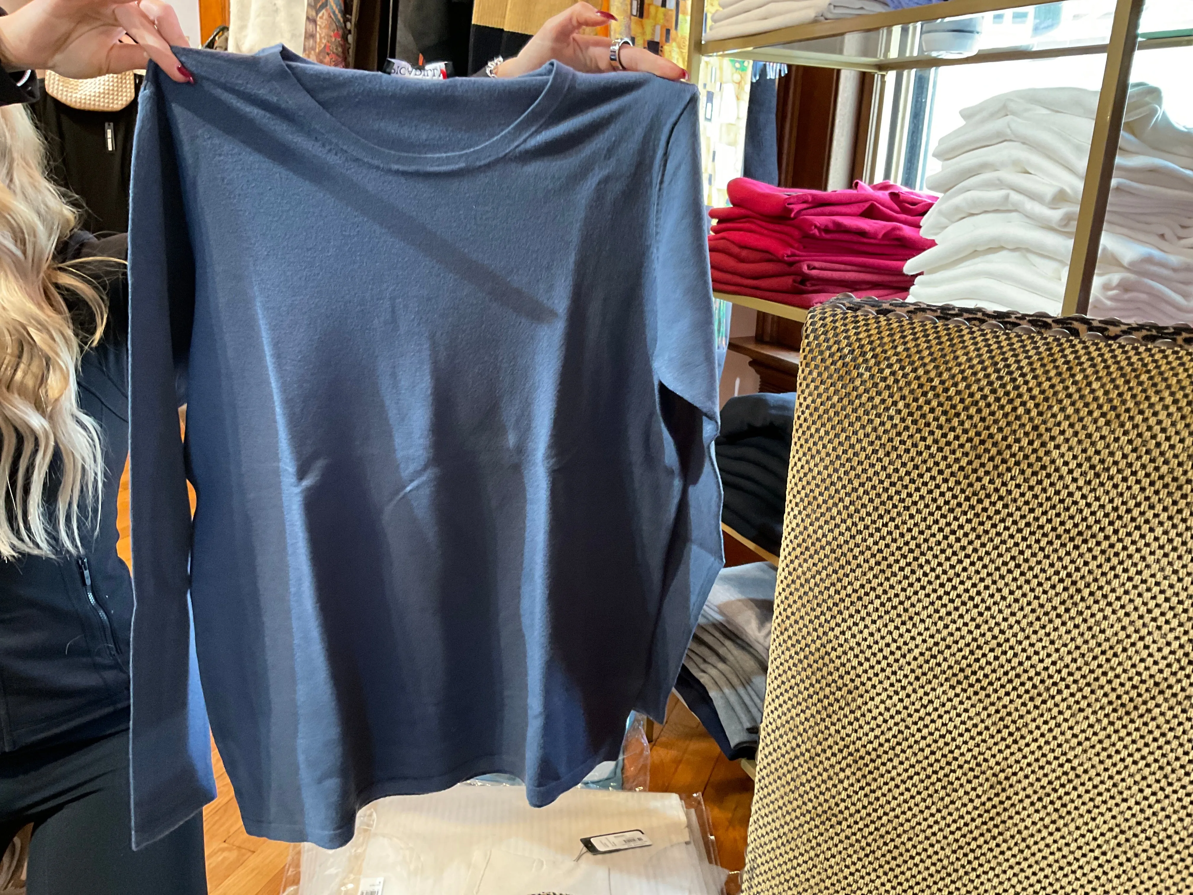 Long Sleeve Crew Neck Top