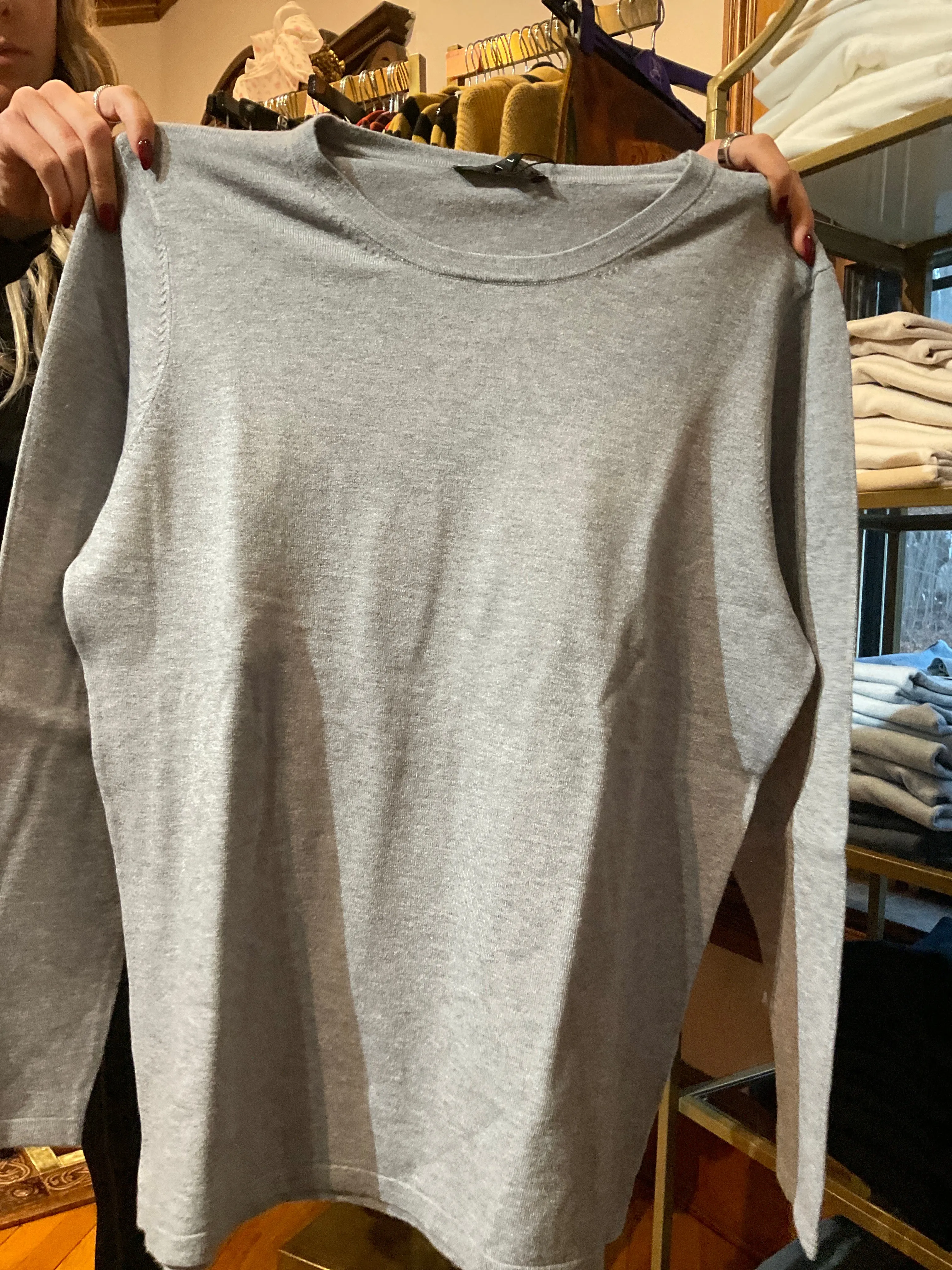 Long Sleeve Crew Neck Top
