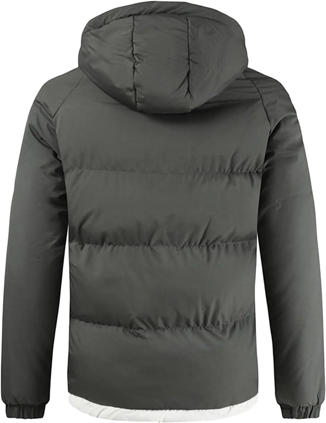 Men Thin Jacket Mens Autumn And Winter Fashion Casual Solid Color Padded Warm Cotton Coat Cotton Jackets Mens