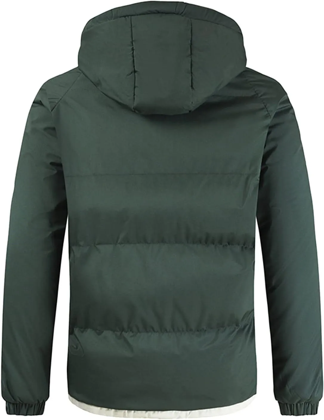 Men Thin Jacket Mens Autumn And Winter Fashion Casual Solid Color Padded Warm Cotton Coat Cotton Jackets Mens