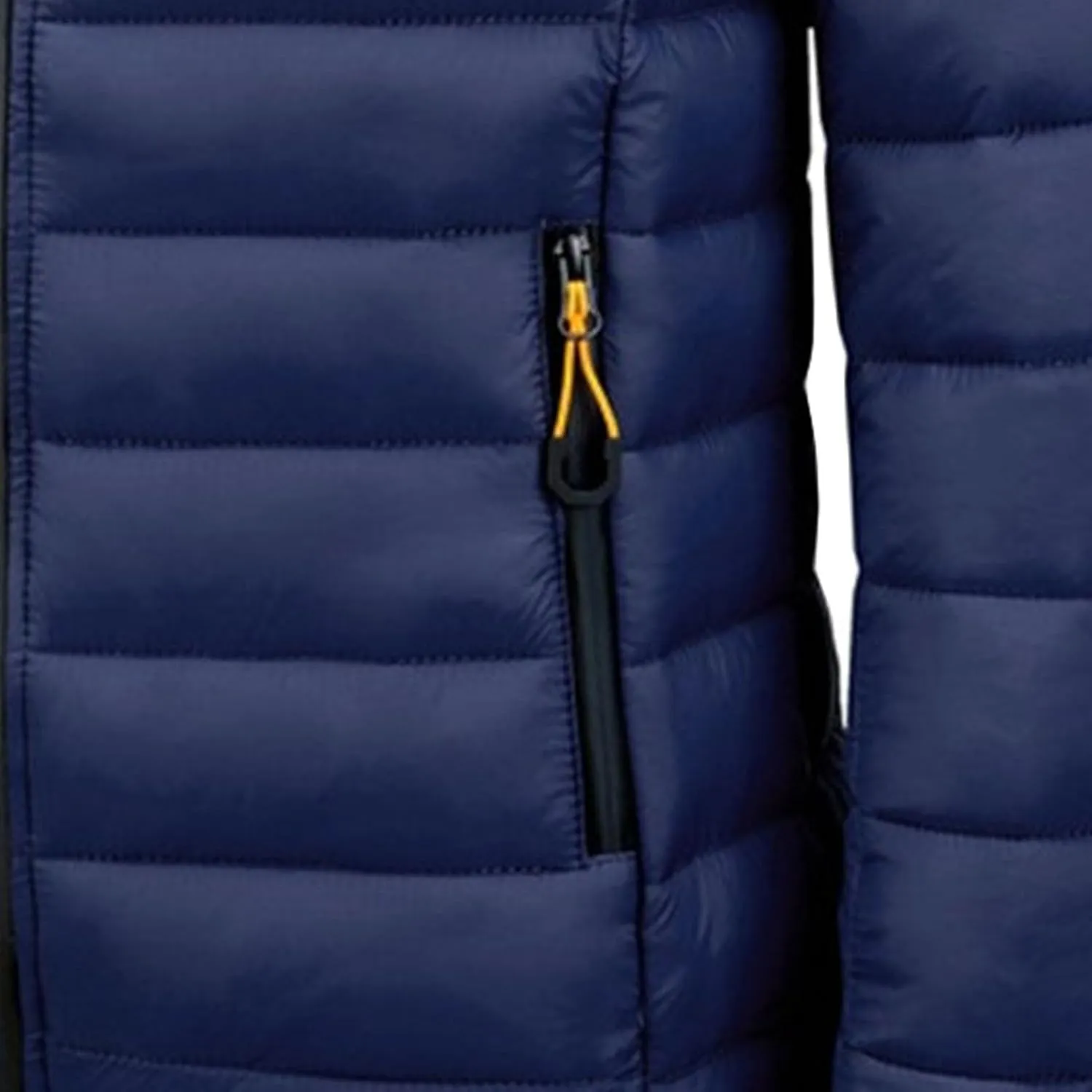 Men's Winter Hooded Jacket Male Lightweight Cotton Padded Jackets With Hood Men Drawstring Quilted Casual Thin Coat