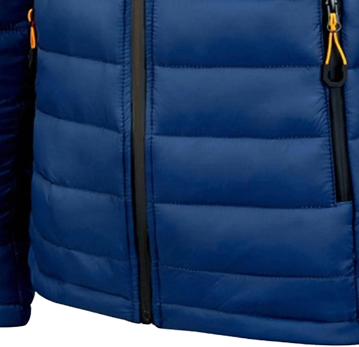 Men's Winter Hooded Jacket Male Lightweight Cotton Padded Jackets With Hood Men Drawstring Quilted Casual Thin Coat
