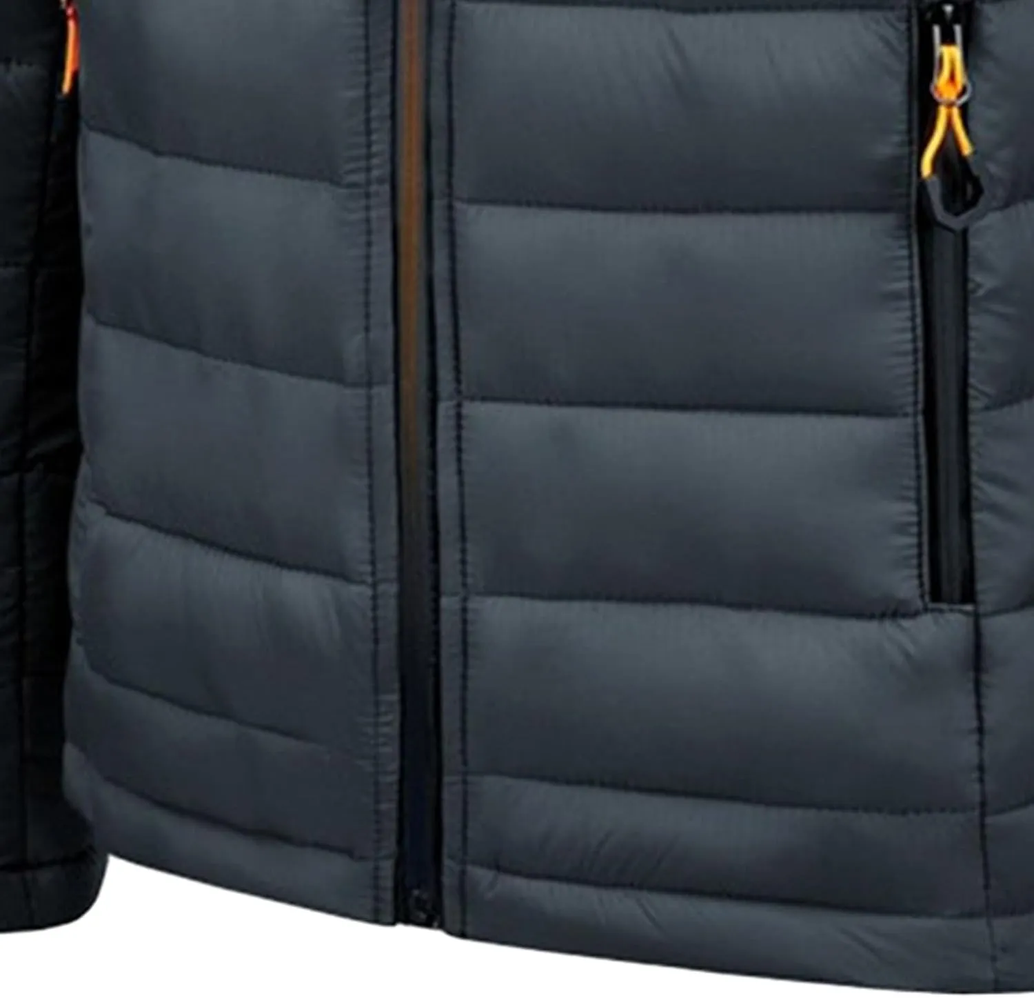 Men's Winter Hooded Jacket Male Lightweight Cotton Padded Jackets With Hood Men Drawstring Quilted Casual Thin Coat