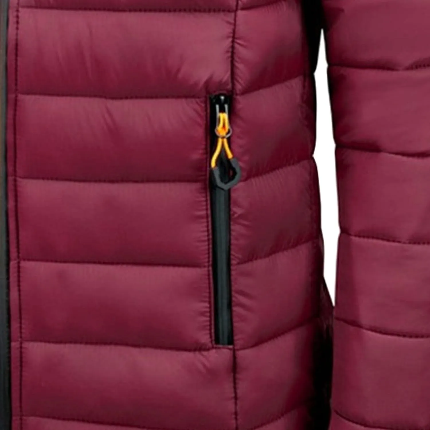 Men's Winter Hooded Jacket Male Lightweight Cotton Padded Jackets With Hood Men Drawstring Quilted Casual Thin Coat