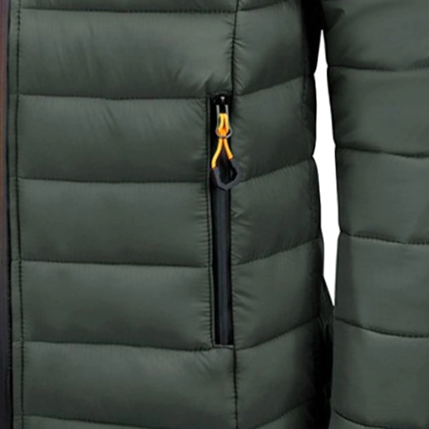 Men's Winter Hooded Jacket Male Lightweight Cotton Padded Jackets With Hood Men Drawstring Quilted Casual Thin Coat