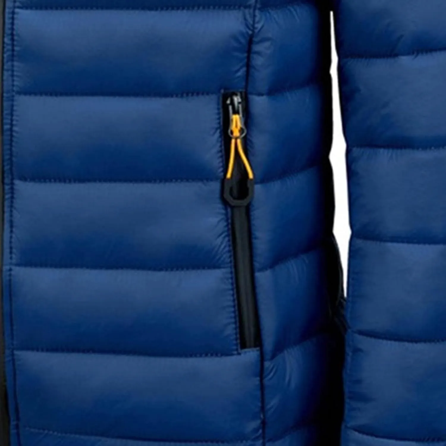 Men's Winter Hooded Jacket Male Lightweight Cotton Padded Jackets With Hood Men Drawstring Quilted Casual Thin Coat