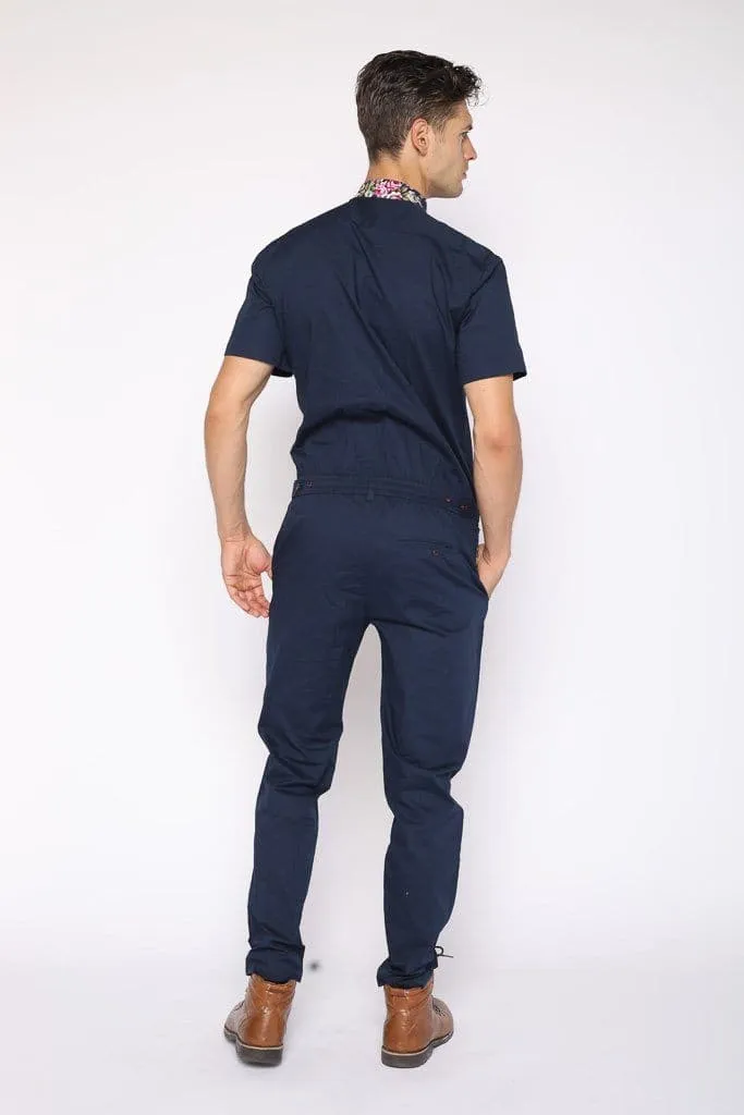 Navy Rosé Jumpsuit - Limited Edition