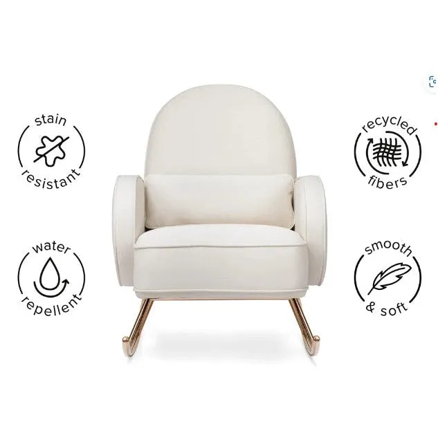 Nursery Works Compass Rocker in Light Grey Weave