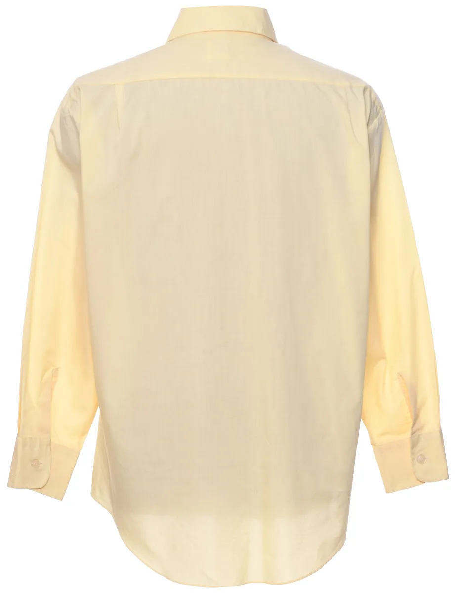 Pale Yellow Classic 1970s Shirt - L
