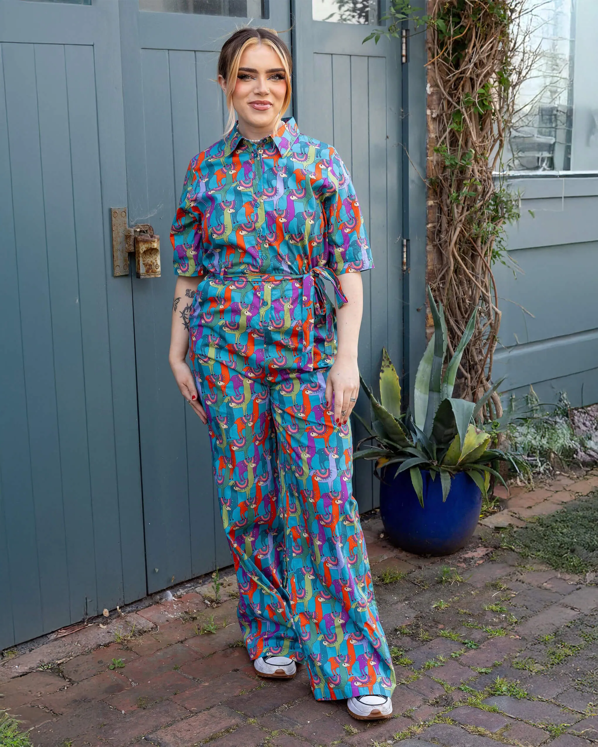 Party Llama Stretch Jumpsuit