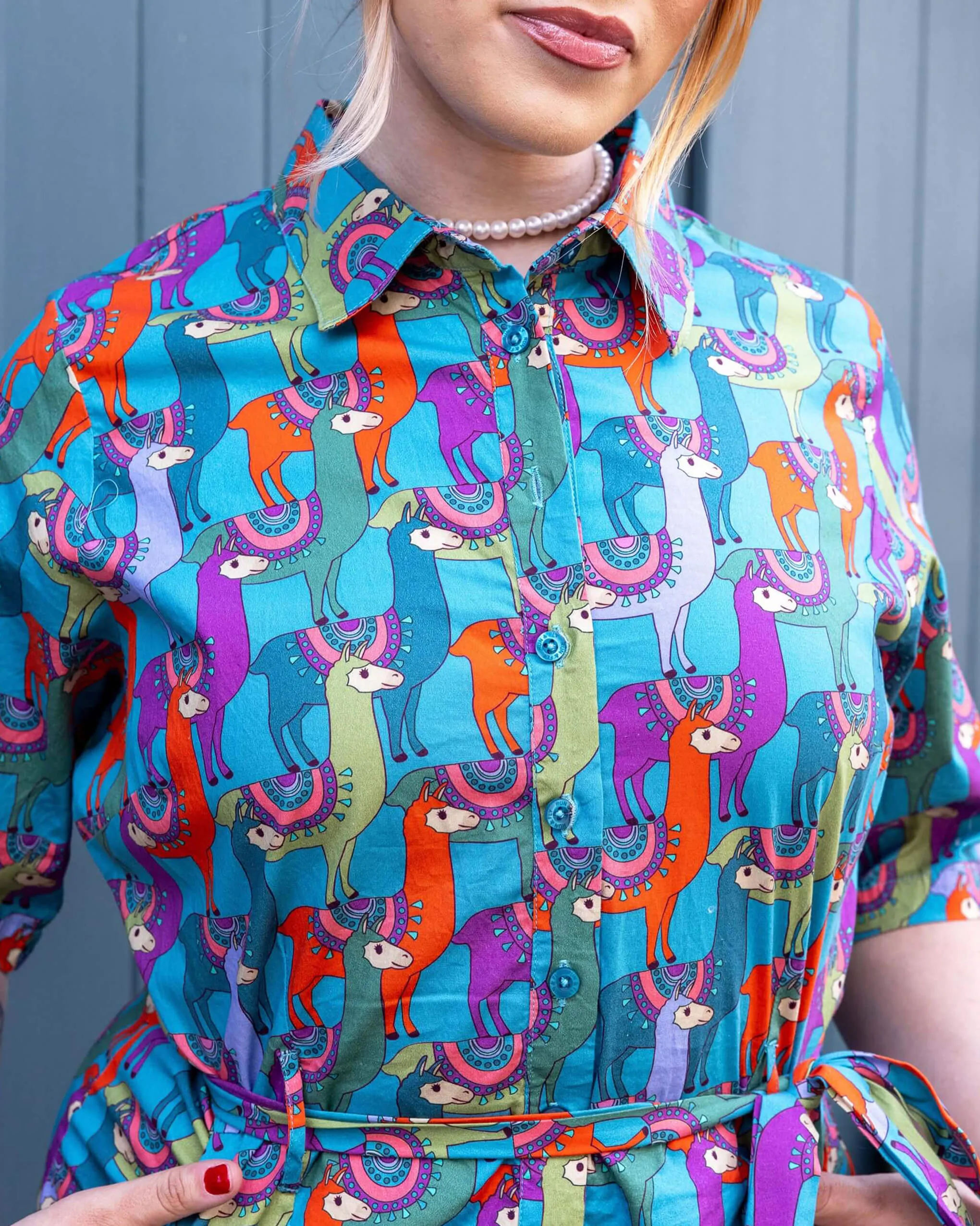 Party Llama Stretch Jumpsuit