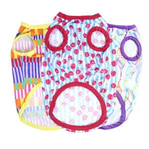 Pets Way Printed Fun Summer Vest Combo for Dogs and Cats
