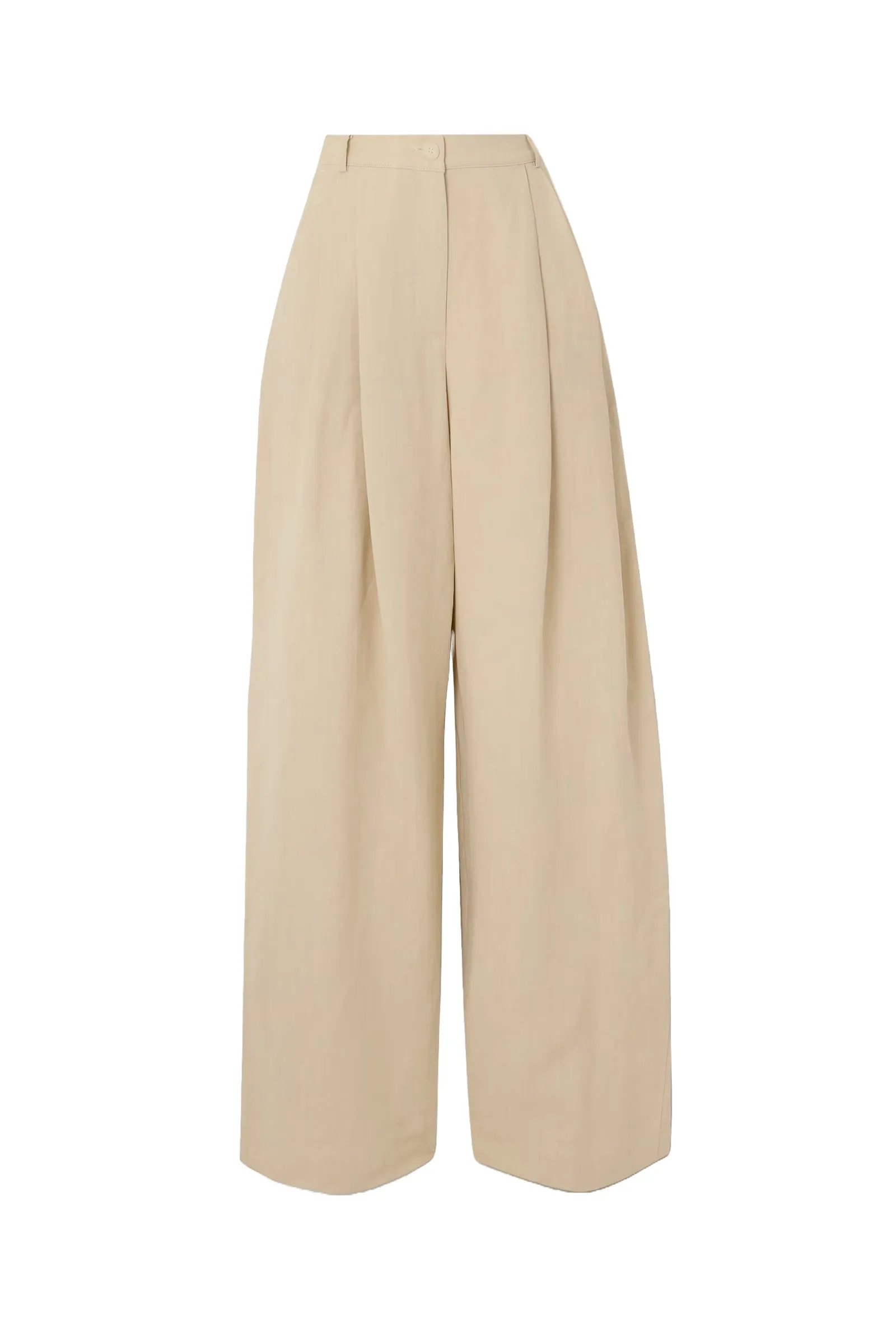 Piper Pleated Crepe Wide-Leg Pants
