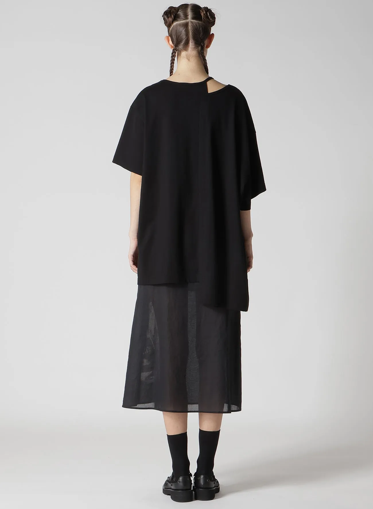 PLAIN STITCH COMBINATION T-SHIRTS