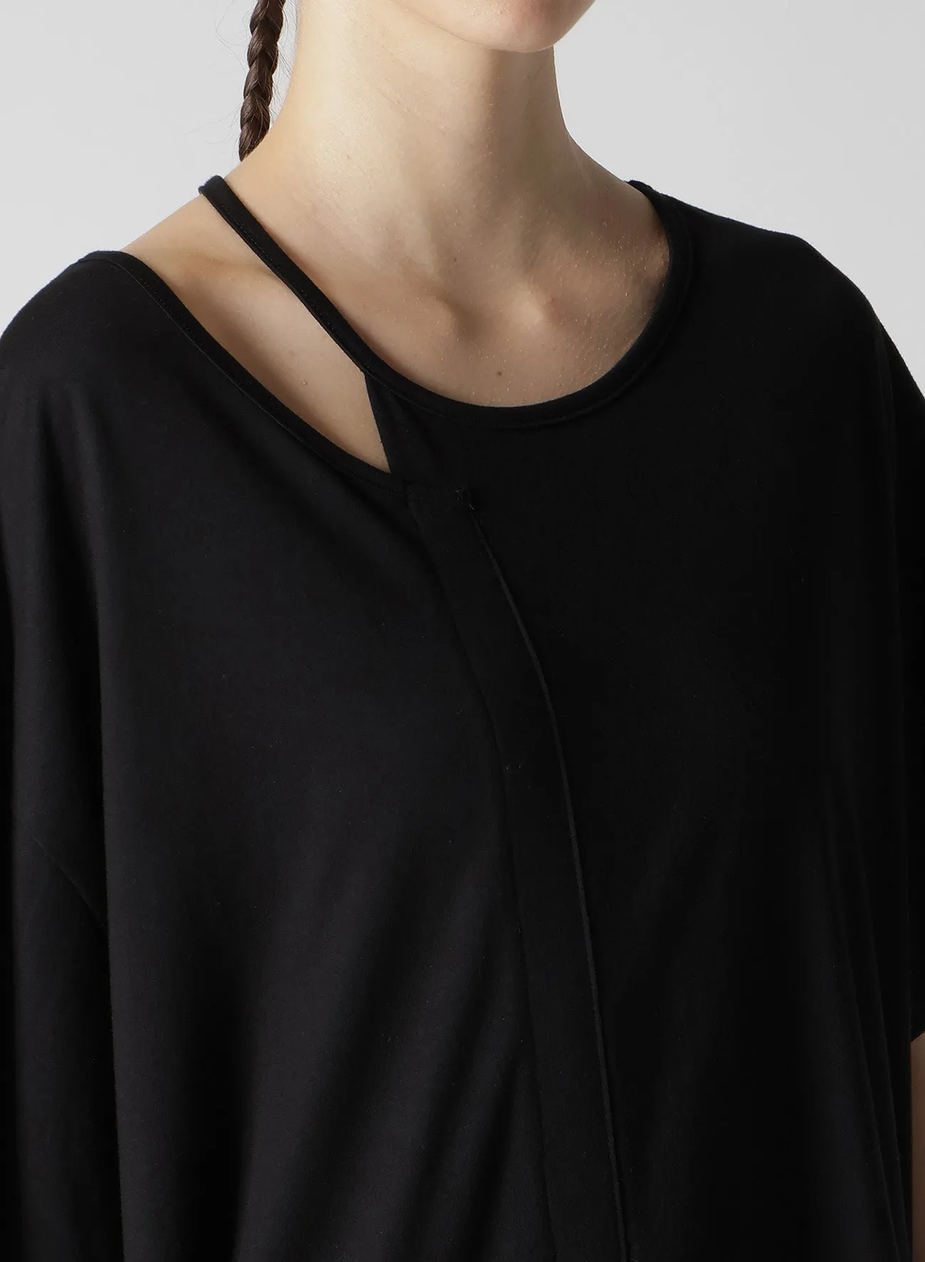 PLAIN STITCH COMBINATION T-SHIRTS