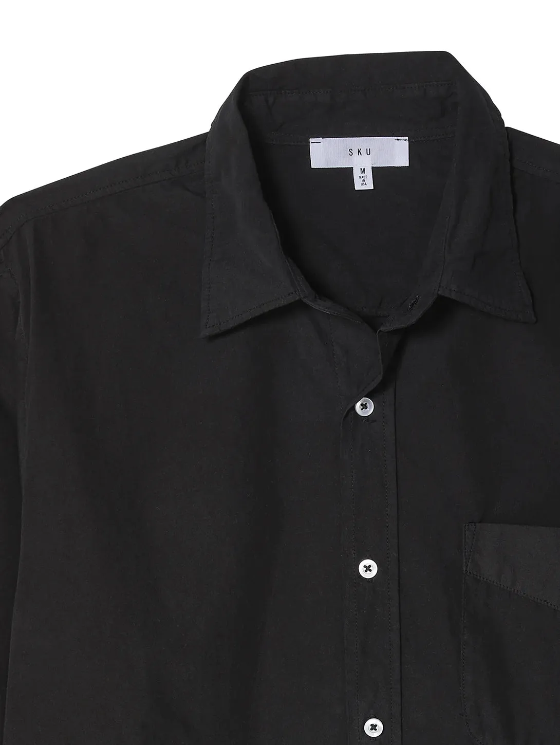 Poplin Standard Shirt - Black