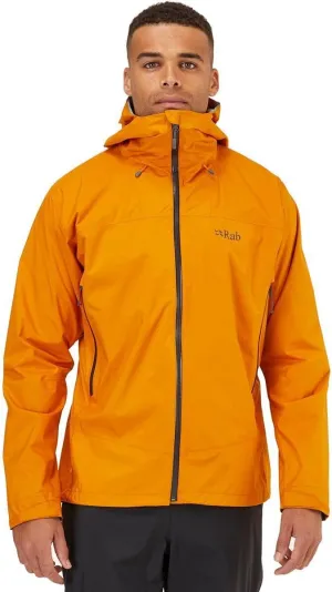 Rab Men's Downpour Plus 2.0 Waterproof Breathable Jacket for Hiking & Climbing