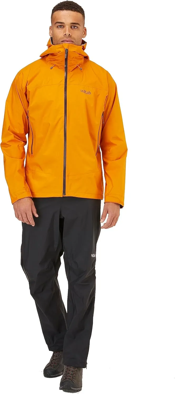 Rab Men's Downpour Plus 2.0 Waterproof Breathable Jacket for Hiking & Climbing