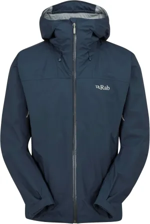 Rab Men's Downpour Plus 2.0 Waterproof Breathable Jacket for Hiking & Climbing