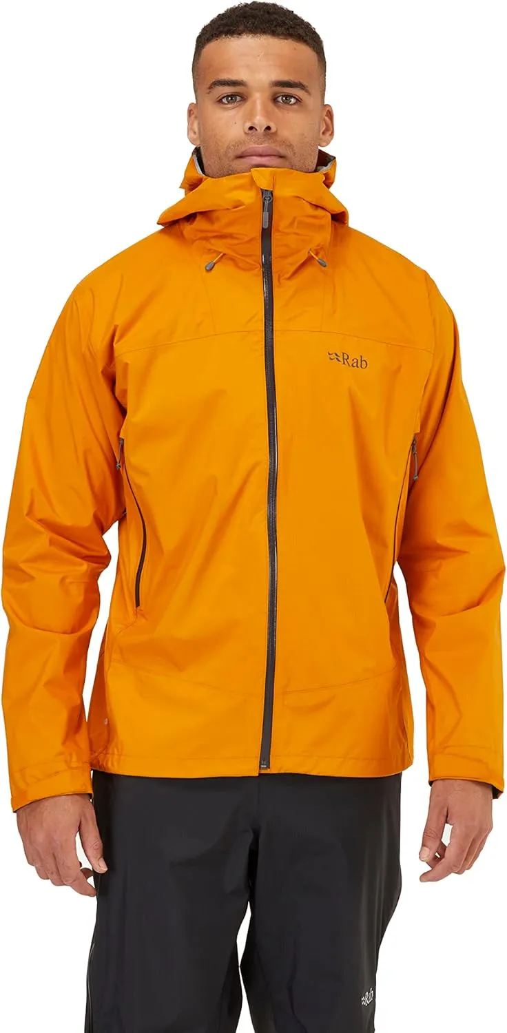 Rab Men's Downpour Plus 2.0 Waterproof Breathable Jacket for Hiking & Climbing