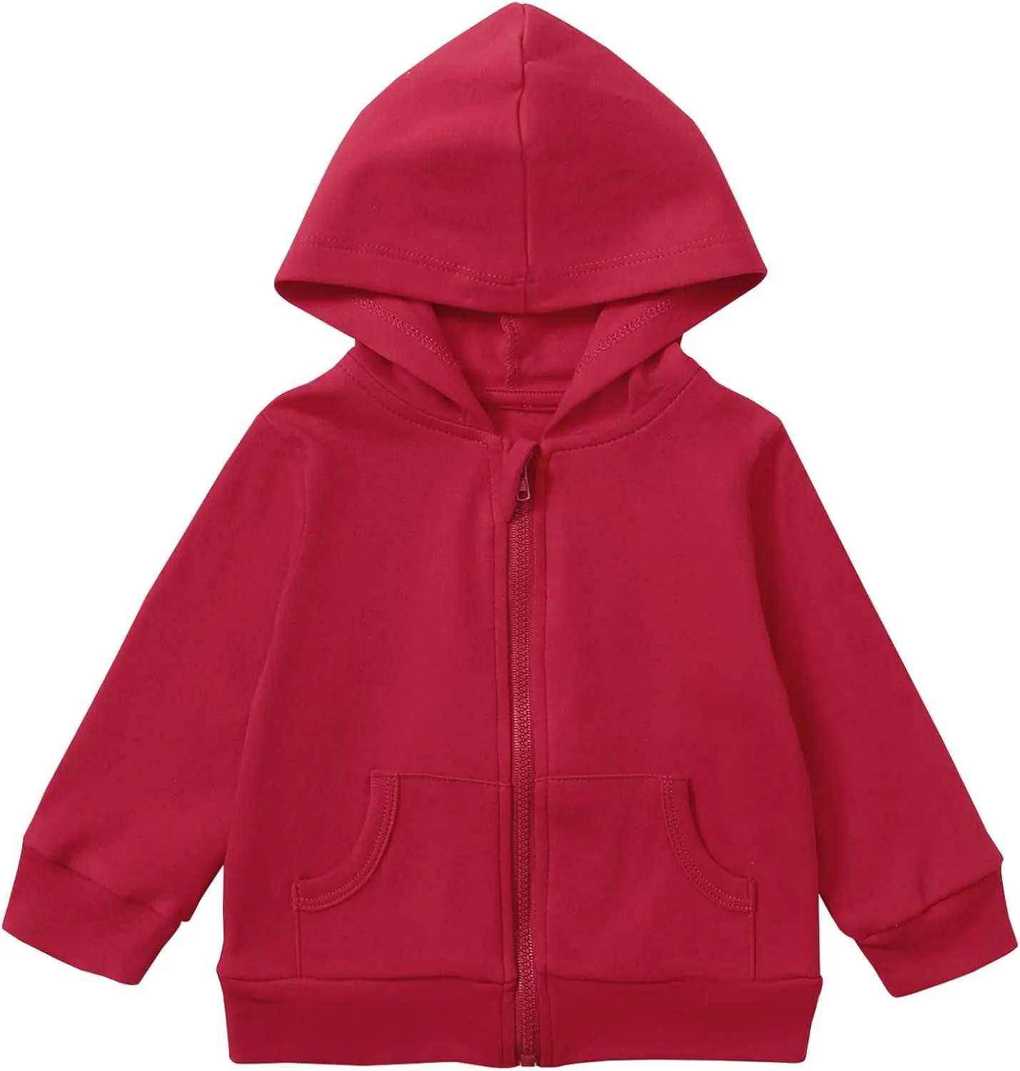 ROMPERINBOX Baby Hoodie for Boy Girl, Full Zip-up Lightweight Thin Jackets Coat Sweatshirts 0-24 Months